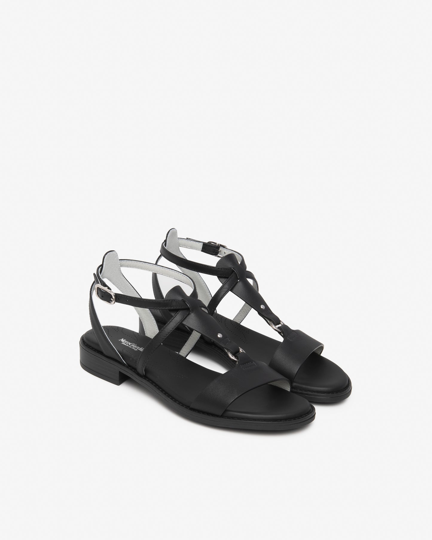 Sandali da donna in pelle NeroGiardini