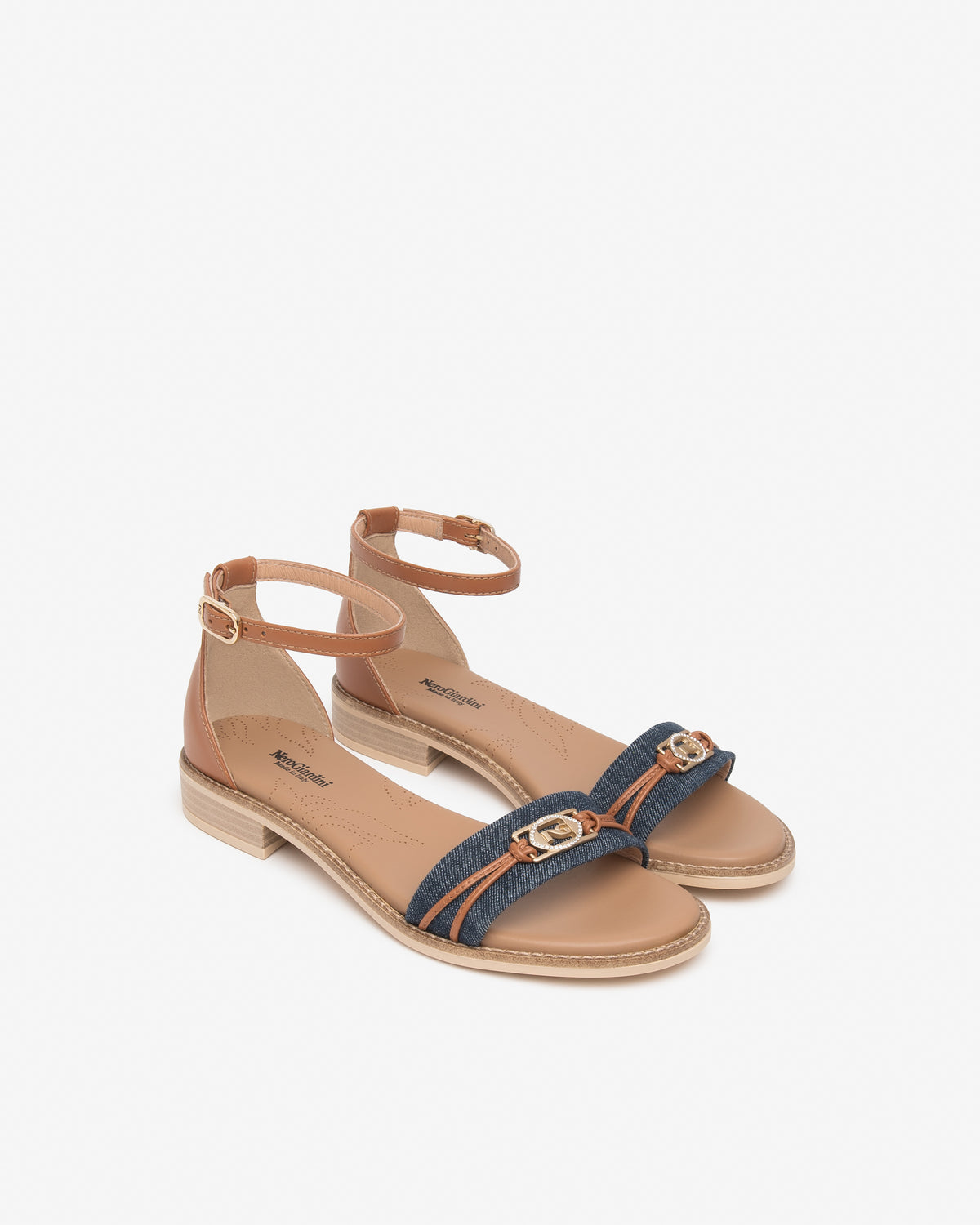Sandali da donna in pelle NeroGiardini