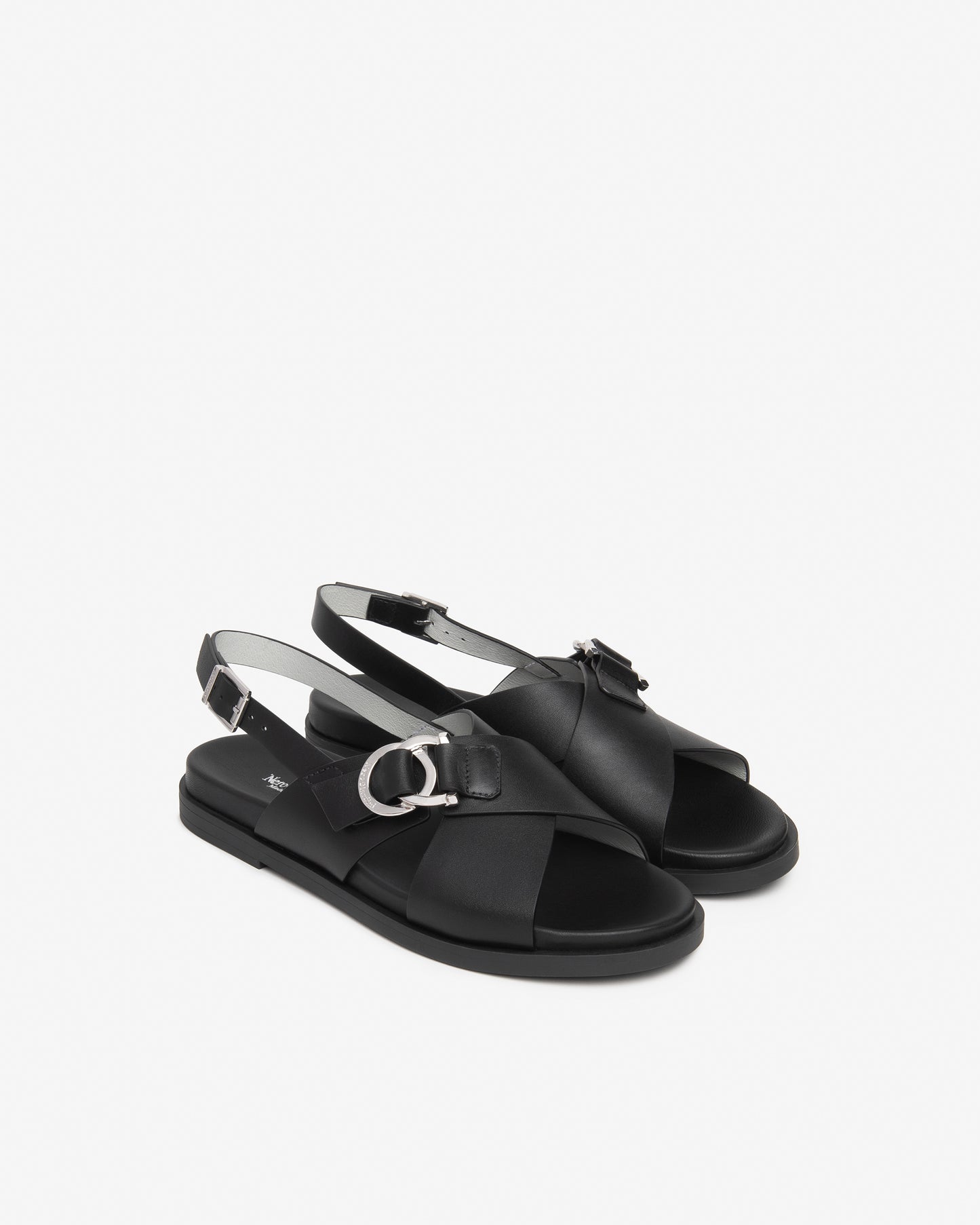 Sandali da donna in pelle NeroGiardini