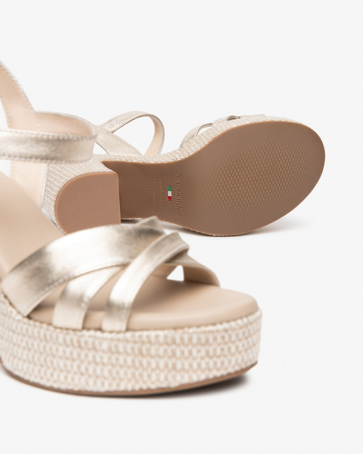 Sandali da donna in pelle NeroGiardini