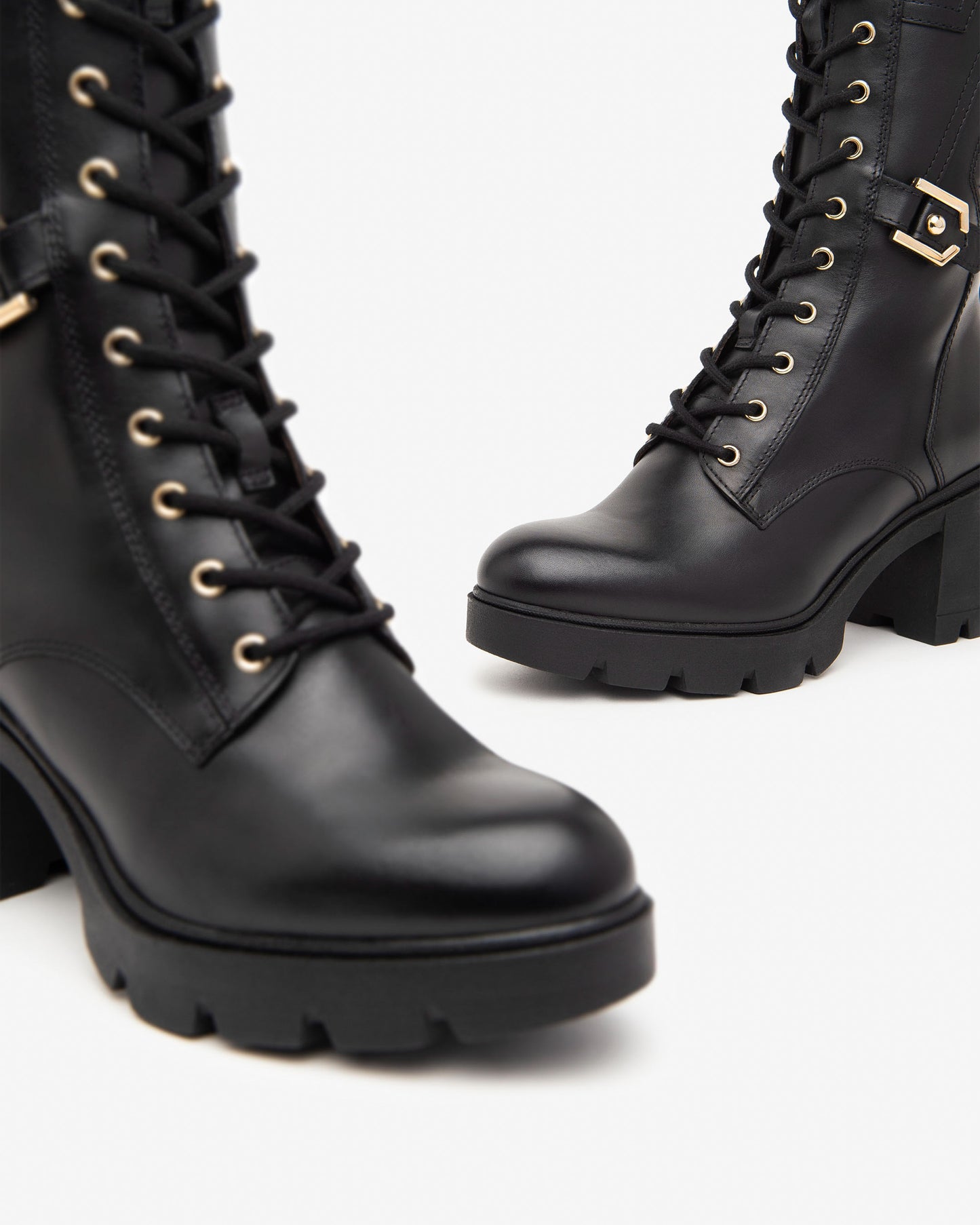 Anfibi da donna in pelle NeroGiardini