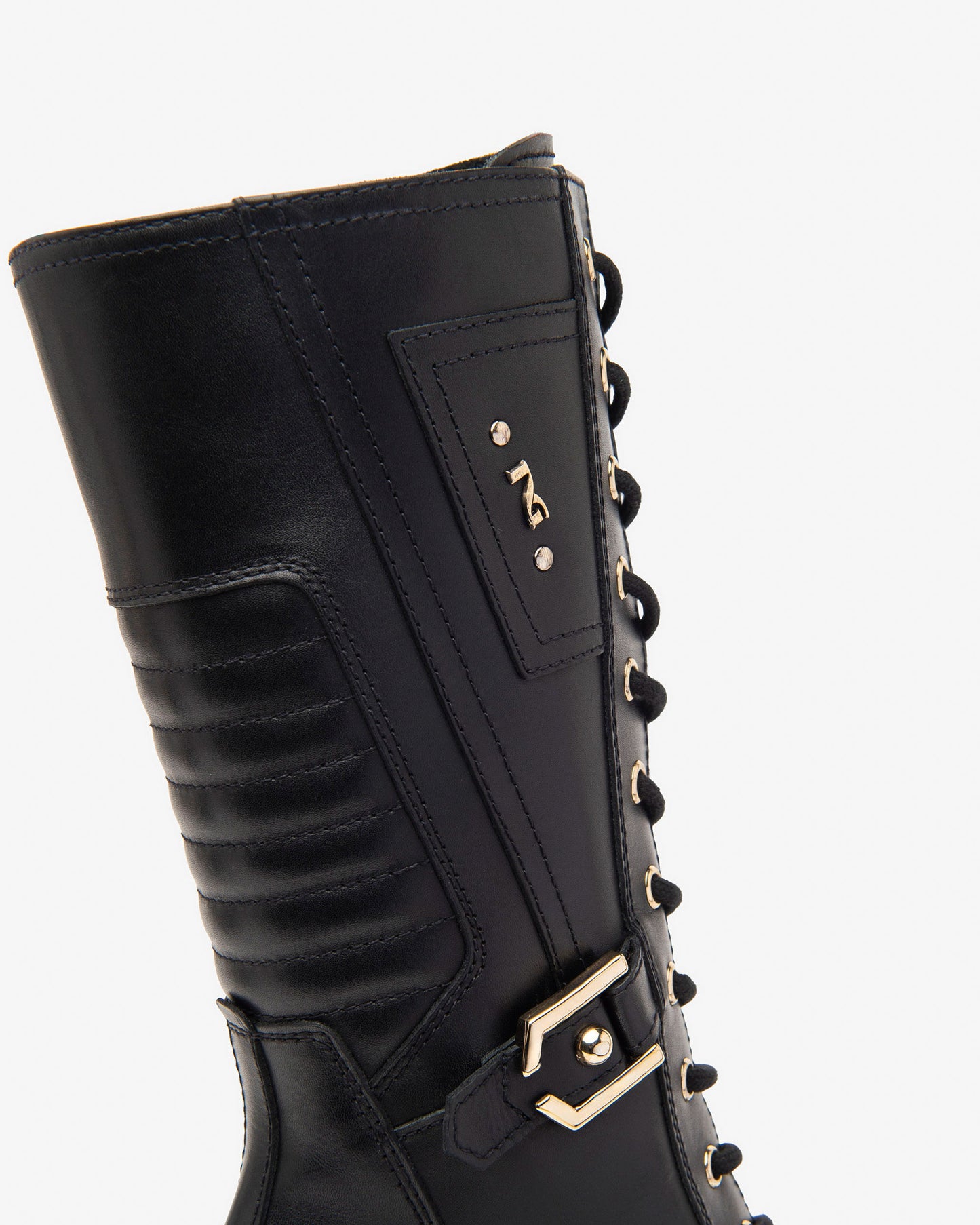 Anfibi da donna in pelle NeroGiardini