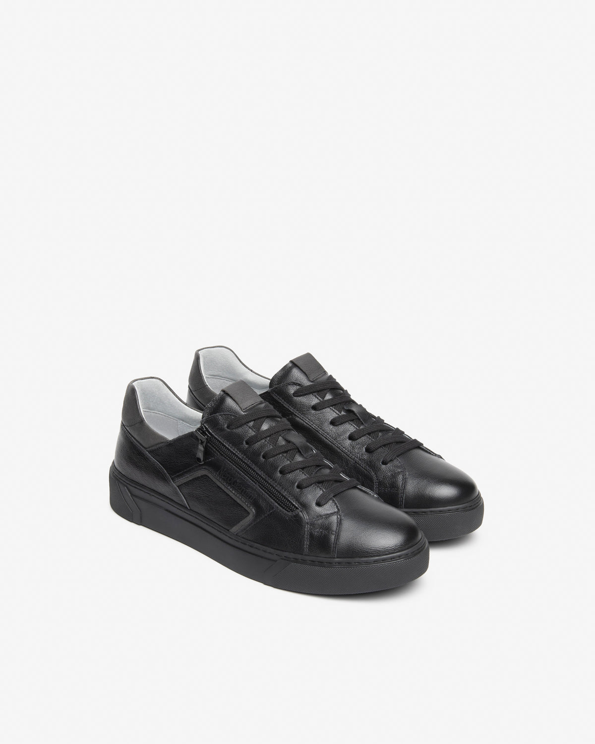 Sneakers da uomo in pelle NeroGiardini