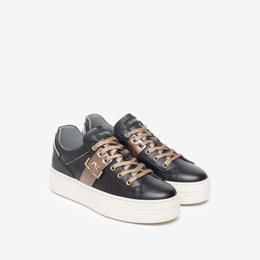 Sneakers da donna in pelle Nero Giardini