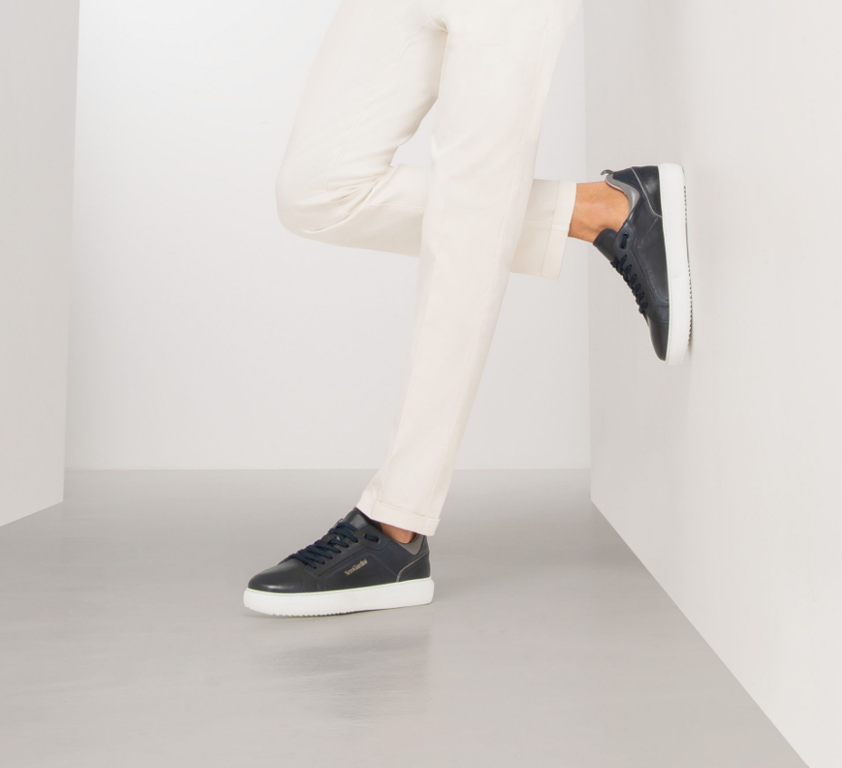 Sneakers da uomo in pelle Nero Giardini