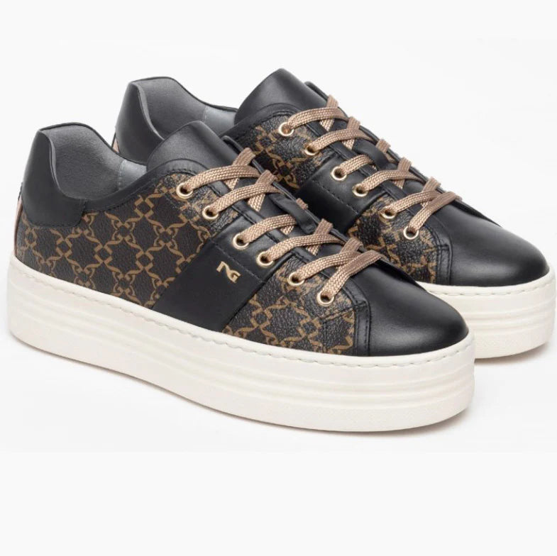 Sneakers da donna in pelle Nero Giardini