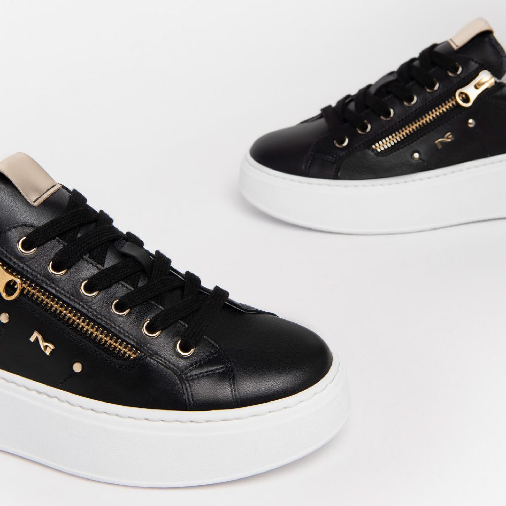 Sneakers da donna in pelle Nero Giardini