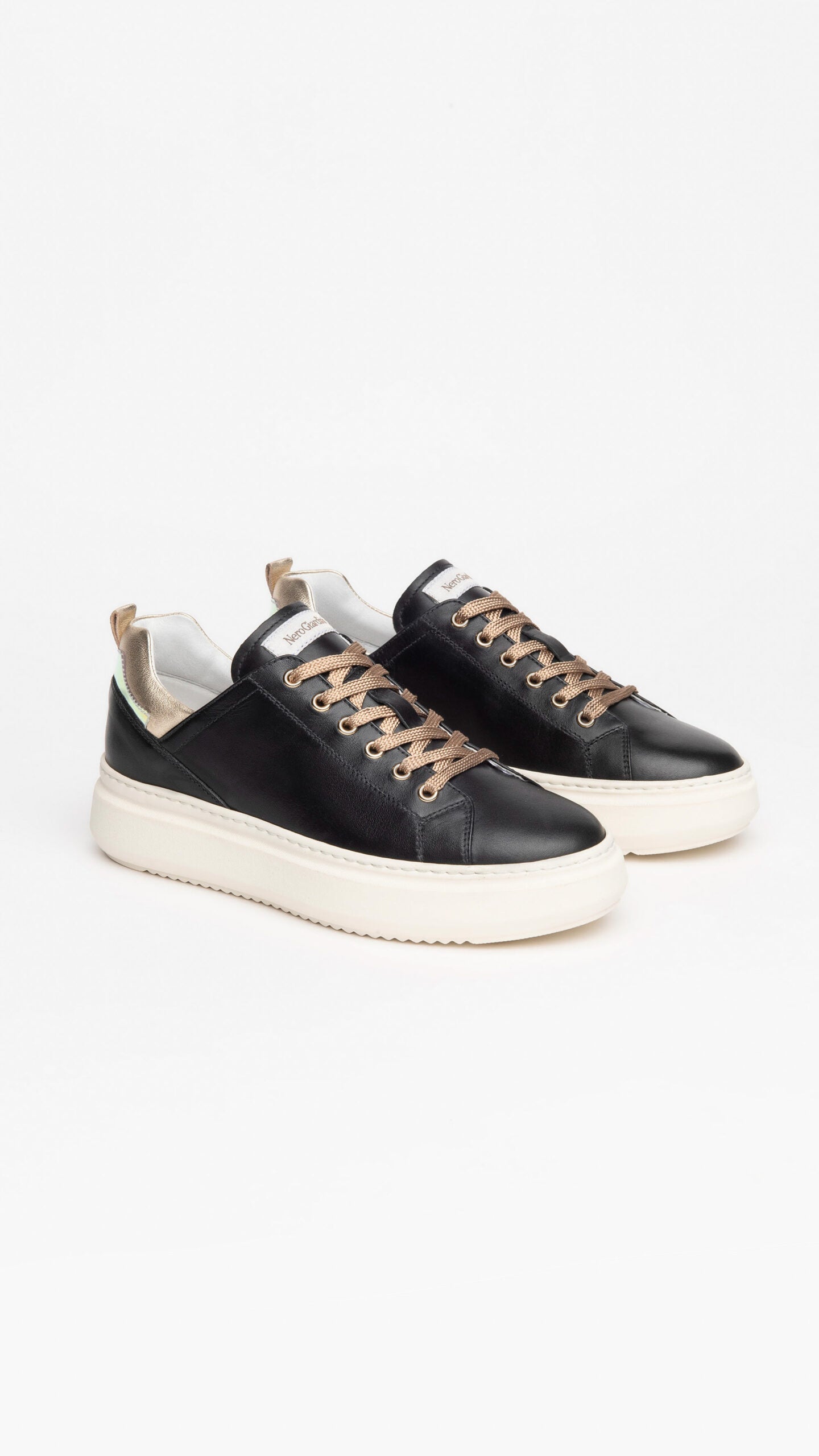 Sneakers da donna in pelle Nero Giardini