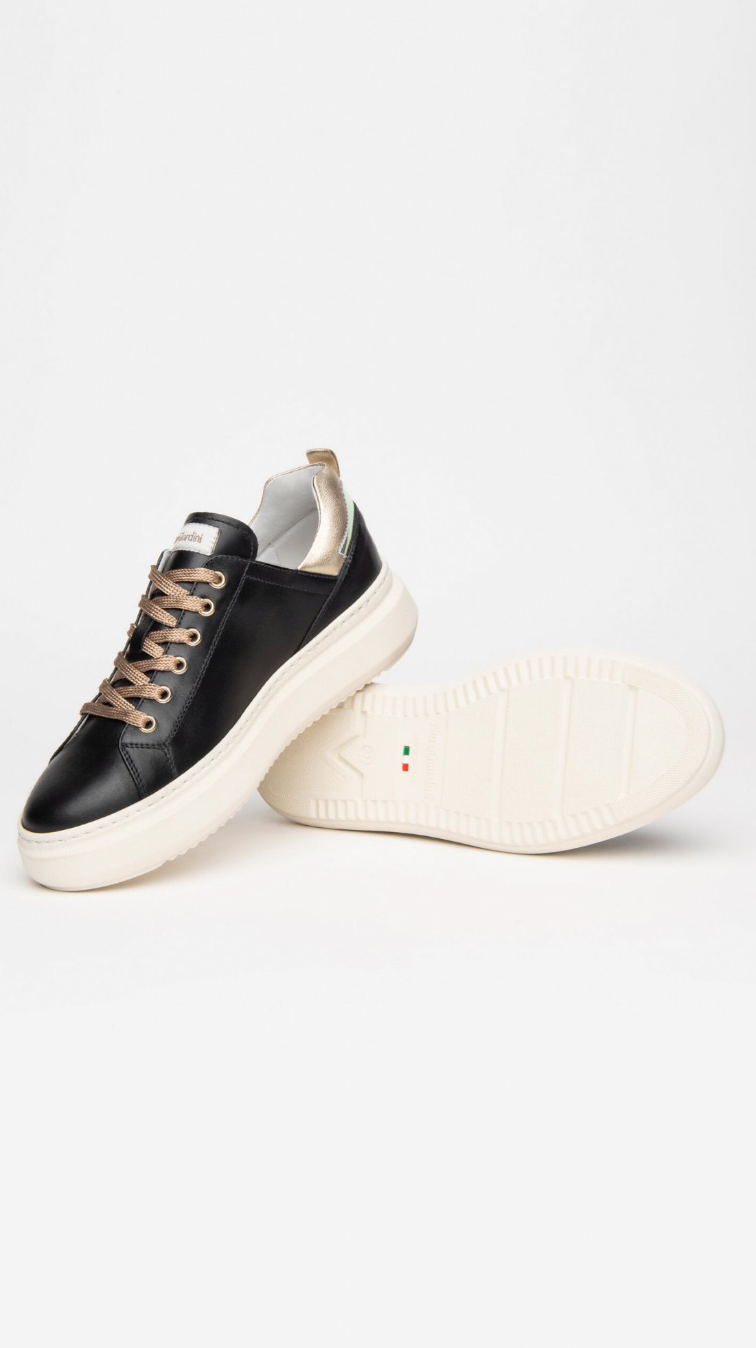 Sneakers da donna in pelle Nero Giardini