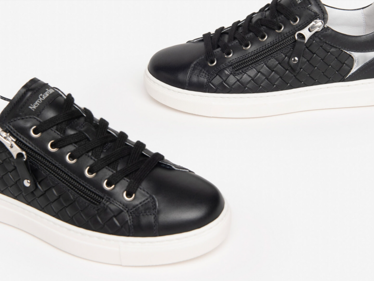 Sneakers da donna in pelle Nero Giardini