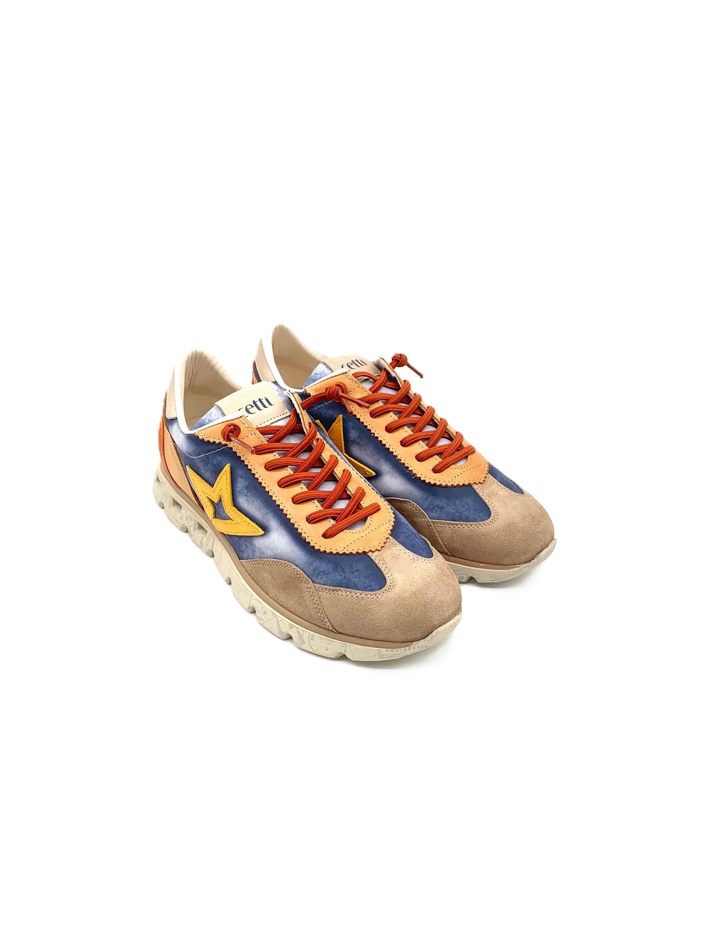 - Sneakers da uomo in pelle e tela Cetti -