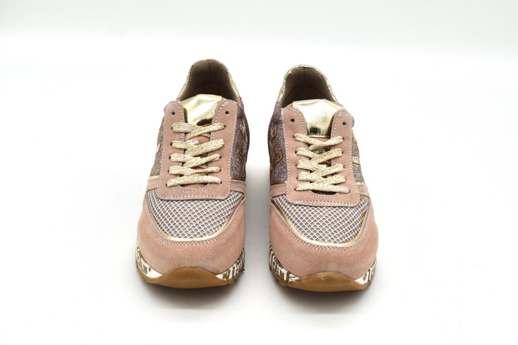 Sneaker da donna in camoscio e mesh Keep Calm