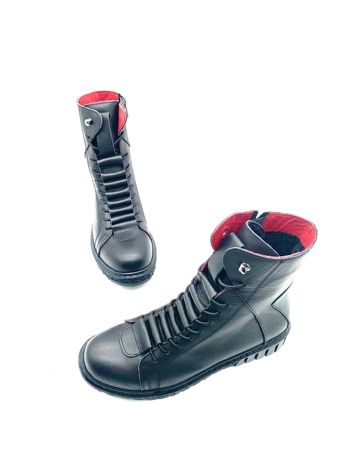 Scarponicini da donna in pelle Evoca